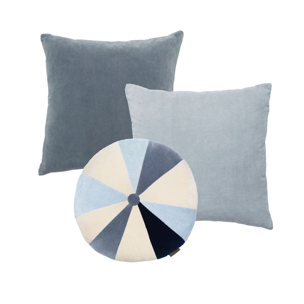Cozy Living Rosie patchwork velvet Cushion - CREAM, AGATE
