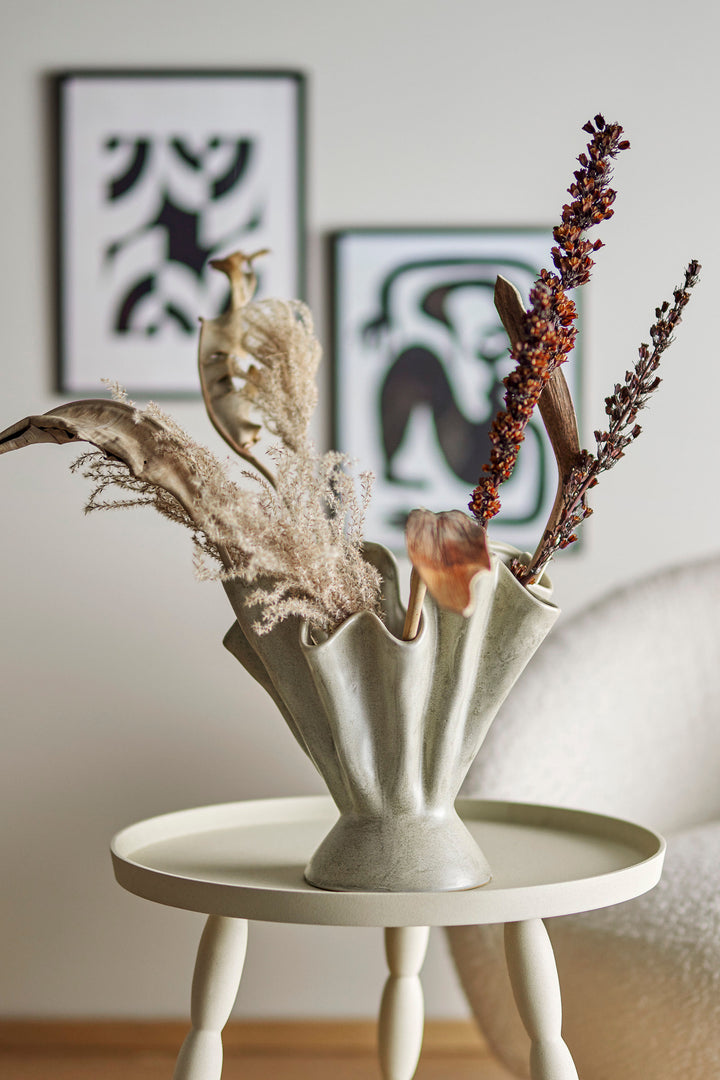Bloomingville Plier Vase, Natur, Stentøj